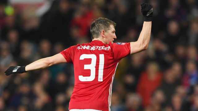 Schweinsteiger meninggalkan United. (Foto: Gareth Copley/Getty Images)