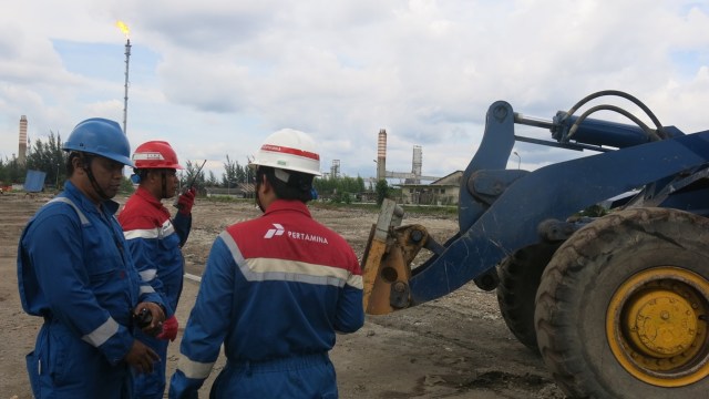 Perluasan Kilang Pertamina di Balikpapan. (Foto: Antara)
