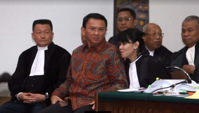 Sidang lanjutan kasus penodaan Agama oleh Ahok. (Foto: Seto Wardhana/Pool)