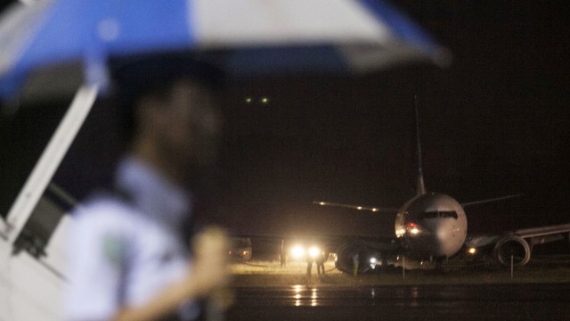 Pesawat Garuda Tergelincir di Yogyakarta (Foto: Hendra Nurdiyansyah/Antara)