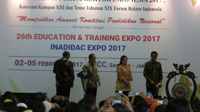 Jokowi hadiri Konferensi Forum Rektor se-Indonesia (Foto: Yudhistira Amran Saleh/kumparan)