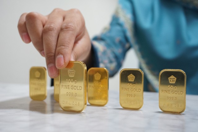 Emas batangan. (Foto: Aditia Noviansyah/kumparan)