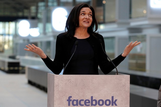 Sheryl Sandberg, COO Facebook. Foto: Reuters/Philippe Wojazer
