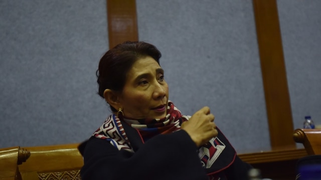 Menteri Kelautan dan Perikanan Susi Pudjiastuti (Foto: Wahyu Putro/Antara)