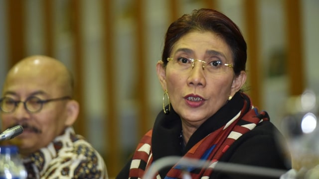 Menteri Kelautan dan Perikanan Susi Pudjiastuti (Foto: Wahyu Putro/Antara)