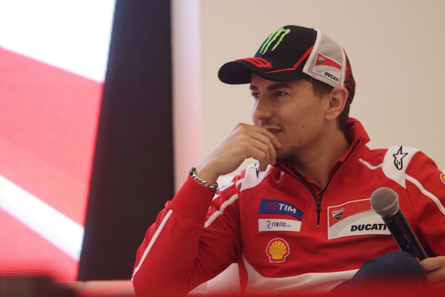 Pemain MotoGP, Jorge Lorenzo. (Foto: Fanny Kusumawardhani/kumparan)