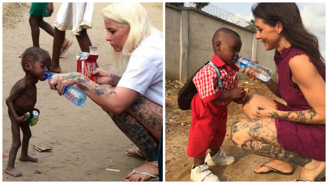 Perubahan drastis bocah penyihir Nigeria (Foto: Anja Ringgren Loven/Facebook)