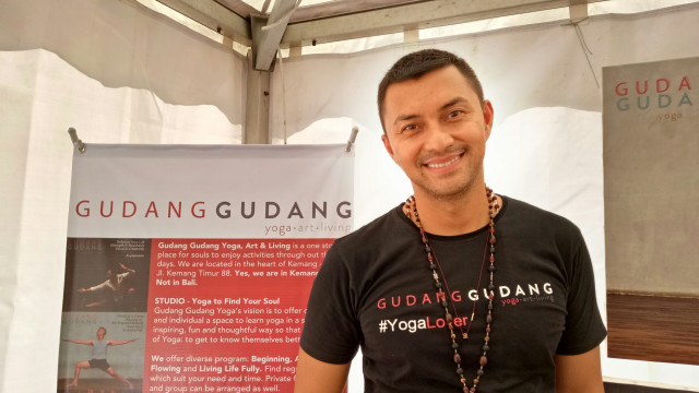 Anjasmara di acara World Cancer Day. (Foto: D.N.Mustika Sari/kumparan)