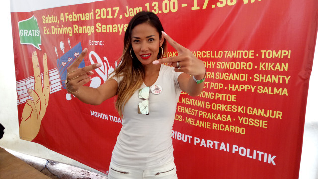 Shanty saat  ditemui Kumparan di Konser Gue 2  (Foto: Yurika Kencana/kumparan)