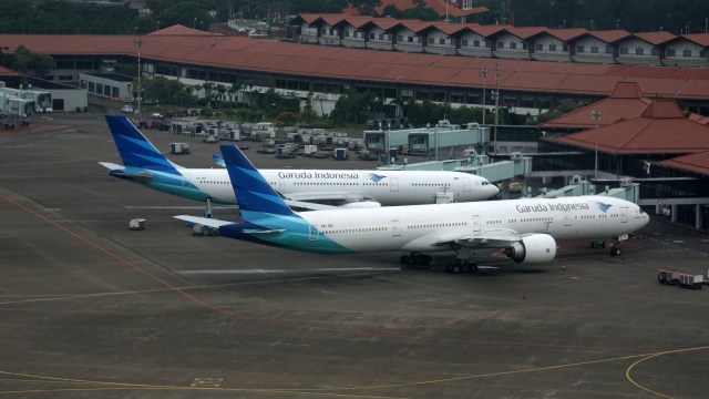 Pesawat Garuda Indonesia. Foto: Aditia Noviansyah/kumparan