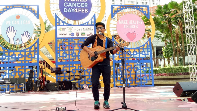 Nugie pelantun lagu lagu Pesawatku. (Foto: Mustika Sari/kumparan)