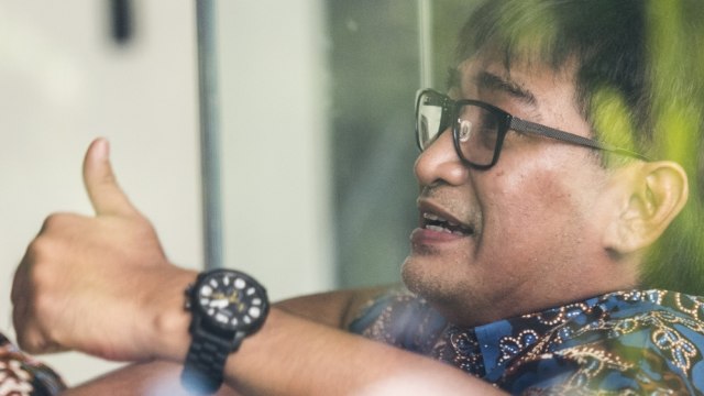 Choel sebelum menjalani pemeriksaan di KPK. (Foto: Antara/Agung Rajasa)