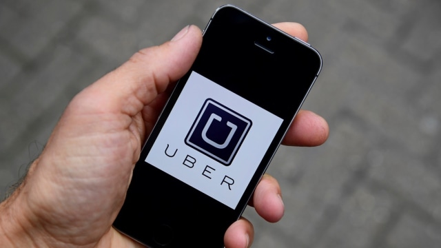 Ilustrasi logo Uber Foto: Toby Melville/Reuters