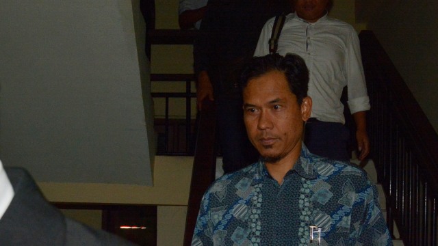 Juru bicara Front Pembela Islam (FPI), Munarman. Foto: ANTARA FOTO/Wira Suryantala