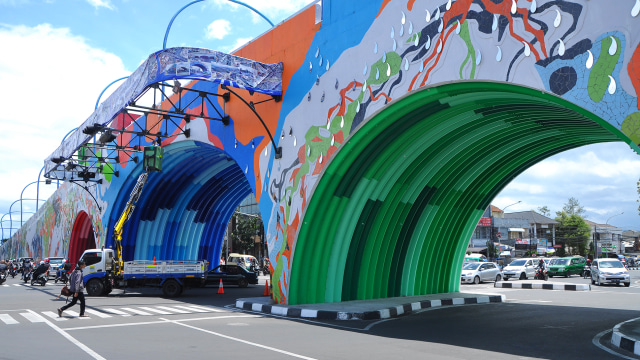 Desain flyover Antapani Bandung. (Foto: Kevin Kurnianto/kumparan)