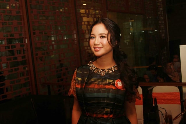Chacha Frederica usai mengikuti acara Shopee. (Foto: Munady Widjaja/kumparan)