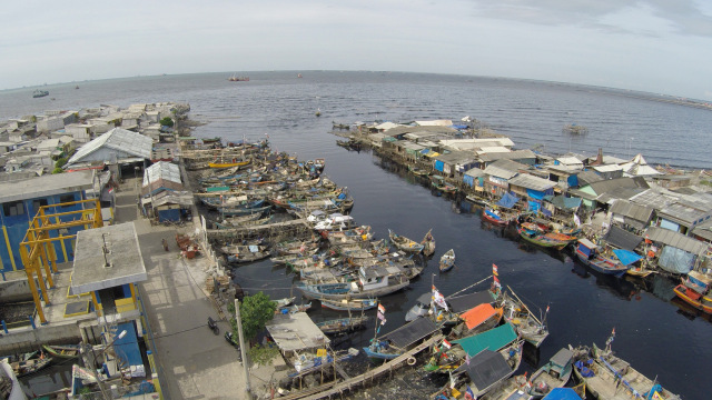 Pemandangan Kampung Nelayan Kalibaru. (Foto: Aditia Noviansyah/kumparan)