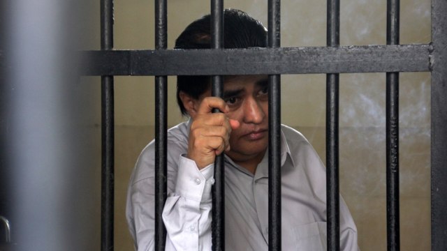 Dimas Kanjeng terdakwa kasus penipuan. (Foto: Antara/Umarul Faruq)