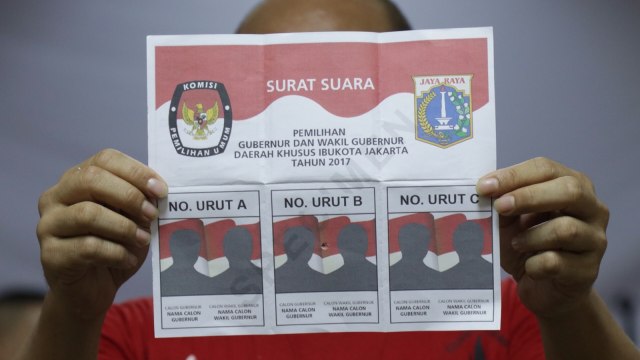 Simulasi Pilkada di Lapas Cipinang. (Foto: Fanny Kusumawardhani/kumparan)