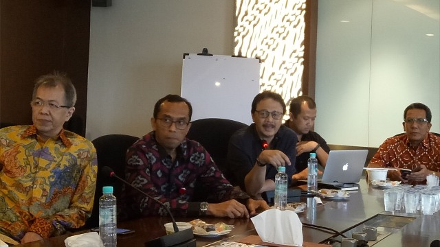 Dirut Tito Sulistio dan direksi BEI (Foto: Edy Sofyan/kumparan)