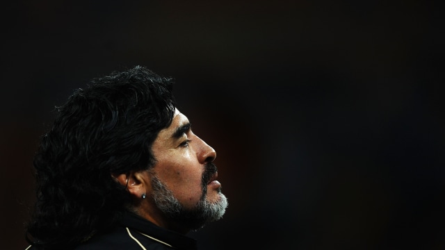 Maradona dukung VAR diterapkan. (Foto: Laurence Griffiths/Getty Images)