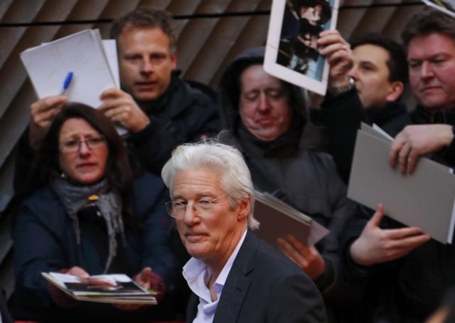 Richard Gere saat jumpa pers di Berlin (Foto: Axel Schmidt/ REUTERS)