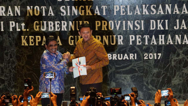 Ahok dan Sonny Sumarsono (Foto: Aditia Noviansyah/kumparan)