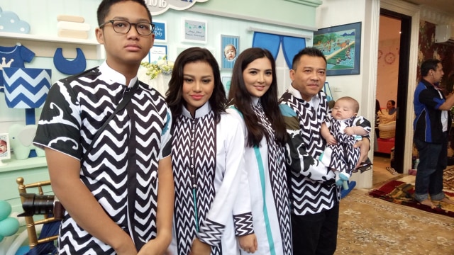 Azriel, Aurel, Ashanty, dan Anang. (Foto: Yurika Kencana/kumparan)