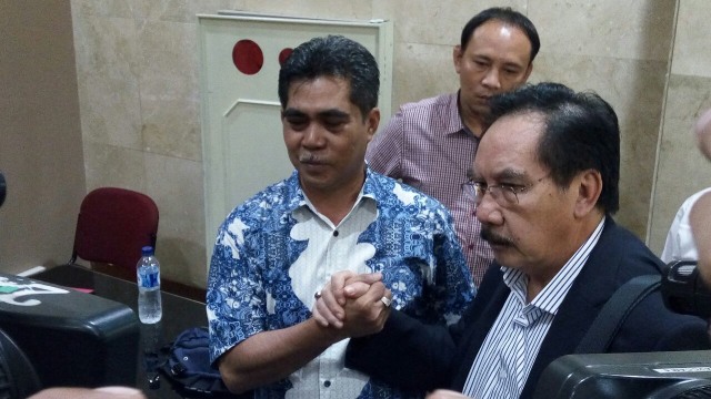 Antasari dan adik Nasruddin , Andi Syamsuddin. (Foto: Ainul Qalbi/kumparan)