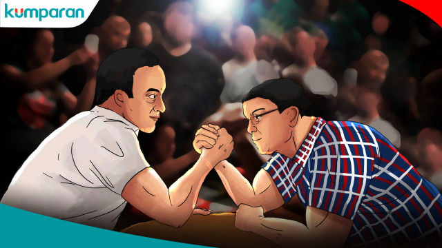 Anies Baswedan vs Basuki Tjahaja Purnama (Foto: Faisal Nu'man/kumparan)