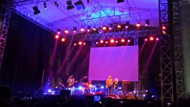 Panggung konser Warpaint (Foto: Prabarini Kartika/kumparan)
