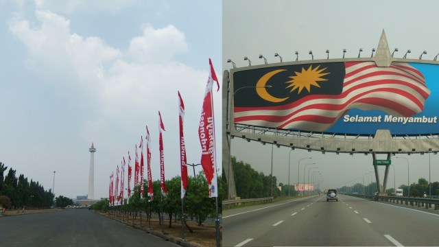 Indonesia vs Malaysia. (Foto: Wikimedia Commons)