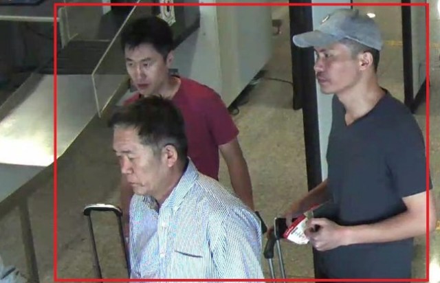 Ri Jae Nam, Hong Song Hac dan Ri Ji Hyun. (Foto: Royal Malaysia Police/Handout via Reuters)