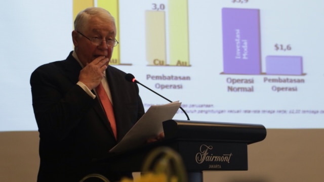 CEO Freeport-McMoRan Inc, Richard Adkerson. Foto: Fanny Kusumawardhani/kumparan
