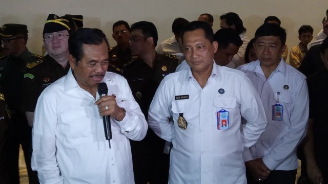 Jaksa Agung HM Prasetyo dan Ka BNN Budi Waseso (Foto: Nikolaus Harbowo/kumparan)