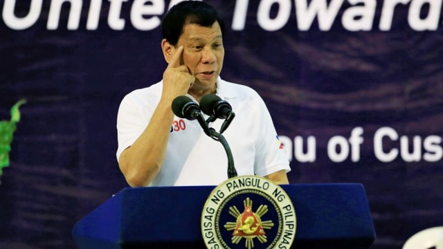Presiden Filipina Rodrigo Duterte Foto: Romeo Ranoco/Reuters