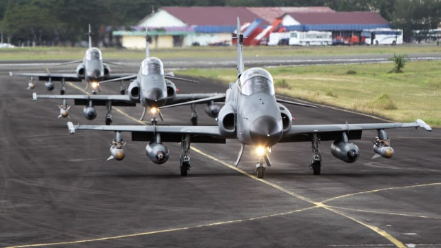 Jet tempur Hawk 100/200 Foto: Ampelsa/ANTARA