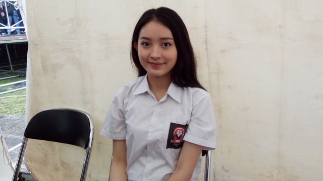 Natasha Wilona di Bintaro Exchange Mall. (Foto: Yurika Kencana/kumparan)