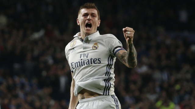 Kroos bintang lini tengah Madrid. (Foto: Juan Medina/Reuters)