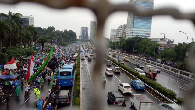 Kondisi Lalu Lintas Demo 212 (Foto: Aria Pradana/kumparan)