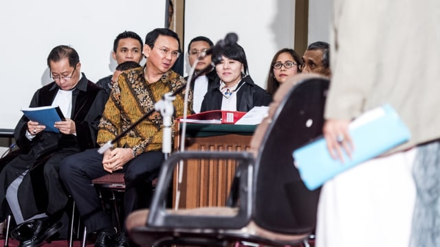 Sidang Ahok mendengarkan keterangan ahli. (Foto: M Agung Rajasa/Antara)