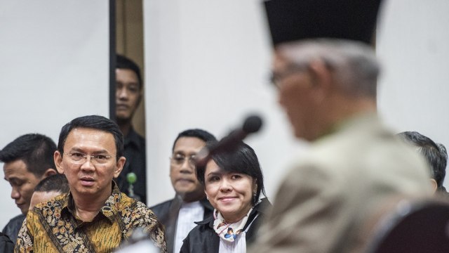 Sidang Ahok mendengarkan keterangan ahli. (Foto: M Agung Rajasa/Antara)