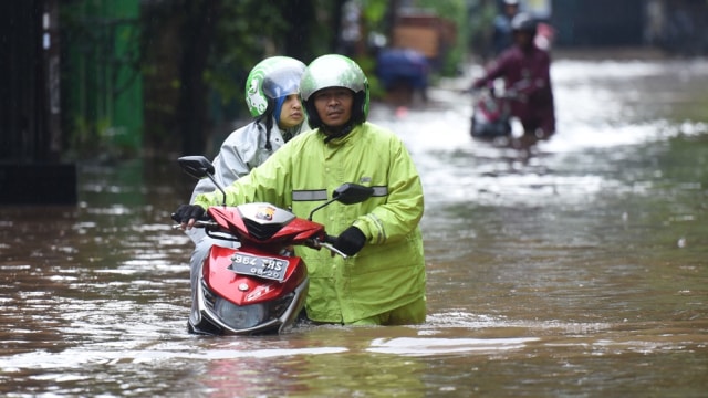 Banjir Depok  (Foto: Akbar Nugroho Gumay/Antara )