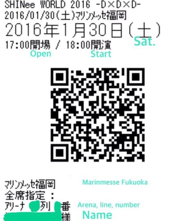 Tiket konser K-Pop di Jepang. (Foto: Dok. Istimewa)