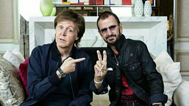 Paul McCartney dan Ringo Starr dari The Beatles. (Foto: Instagram/Ringo Starr)