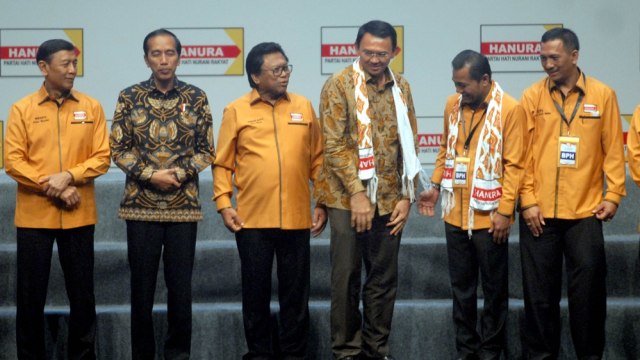 Pengukuhan DPP Partai Hanura (Foto: Yulius Satria Wijaya/Antara )