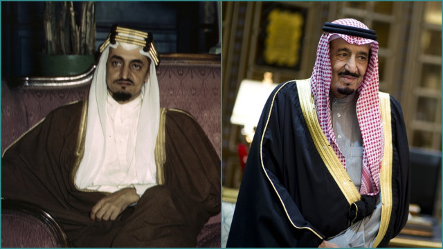 Raja Faisal dan Raja Salman (Foto: Wikimedia Commons)