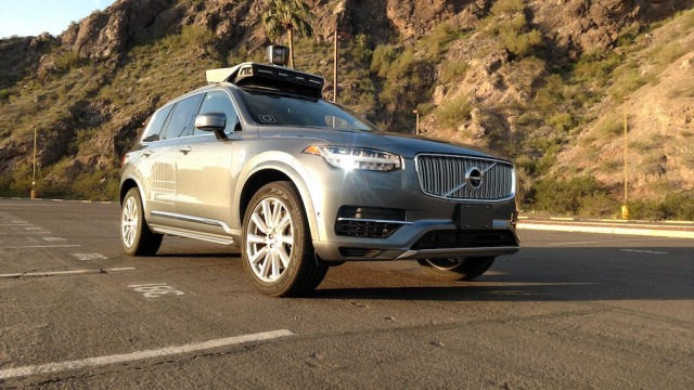 Mobil tanpa sopir milik Uber. (Foto: Uber via Twitter)