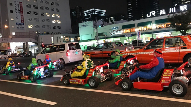 Layanan tur gokar Maricar di Tokyo. (Foto: Rosarinn via Twitter)