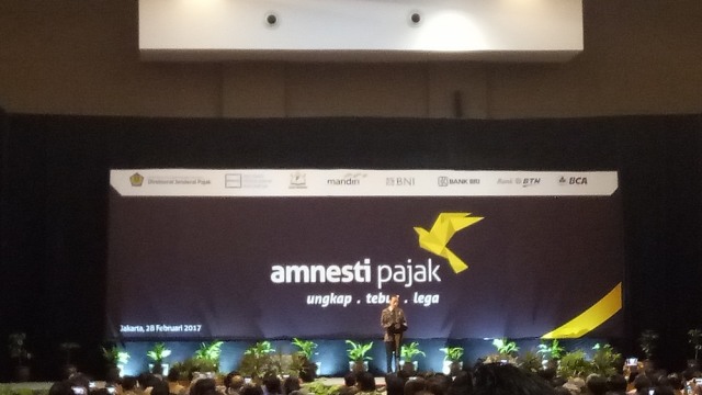 Jokowi di Farewell Party Tax Amnesty Foto: Nicha Muslimawati/kumparan 
